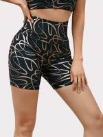  All Over Print  Women Active Bottoms 6572