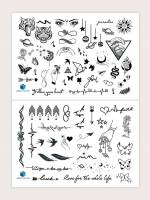   Black Temporary Tattoos 9216