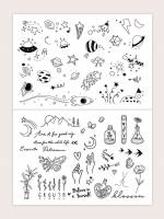  Black  Temporary Tattoos 84