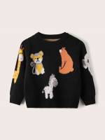  Black Animal Toddler Boy Sweaters 2116