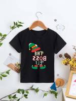 Casual Short Sleeve Regular Fit Regular Toddler Boy T-Shirts 4213