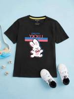  Regular Fit Round Neck Short Sleeve Toddler Boys Clothing 309