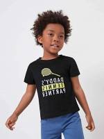 Round Neck Regular Casual Short Sleeve Toddler Boy T-Shirts 6209