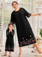  Long Ruffle Round Neck Kids Clothing 232