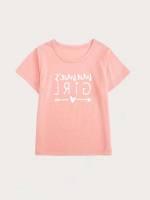  Casual Short Sleeve Toddler Girl T-Shirts 6177