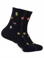 Cartoon Black Men Socks 4611