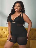 Plain Black  Women Plus Intimates 6192