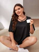  Black Half Sleeve Underwear  Sleepwear 1270