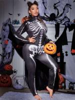 Glamorous Halloween Plus Size Sleep Jumpsuits 9115