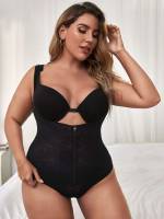  Black Plain Women Plus Intimates 4450