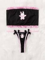 Black Cartoon  Women Intimates 3174