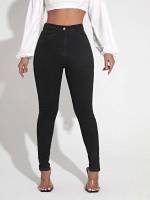  Skinny Plain Women Clothing 1107