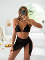 Halter Black Women Clothing 9992