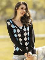 Button Front Long Sleeve Regular Fit Women Knitwear 8273