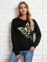 Regular Fit  Casual Women Sweatshirts 7400