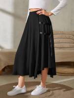 Casual Long Black Women Clothing 2400