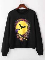 Long Sleeve Halloween Casual Women Sweatshirts 8004