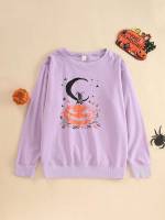 Halloween Regular Fit Casual Women Sweatshirts 9761