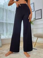  Black Long Women Sweater Pants 7488