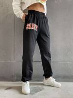  Letter Regular Fit Long Women Sweatpants 5