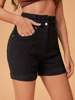 Plain Regular Fit  Women Denim 6589