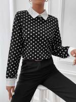  Regular Elegant Polka Dot Women Clothing 3545