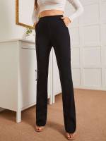  Plain Long Women Pants 7382