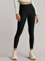 Plain  Casual Women Leggings 163