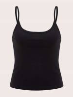  Crop Black Women Tank Tops  Camis 129