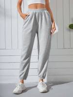 Regular Fit Long Pocket Plain Women Bottoms 470