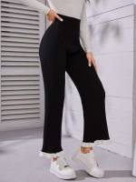 Black Elegant Colorblock Women Clothing 1507