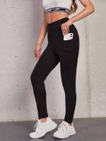 Black Long Women Leggings 388