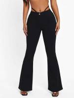 Black Long Regular Fit Women Denim 2249