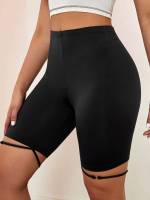  Plain Sporty Women Bottoms 7927