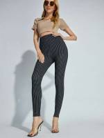 Skinny Plaid Casual Women Leggings 5686