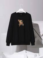  Long Sleeve Animal Women Sweatshirts 538