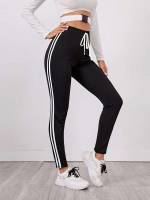 Cropped Sporty Knot Women Bottoms 878