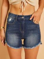   Ripped Women Denim Shorts 1892