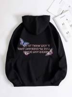 Regular Fit Hooded Regular Black Women Sweatshirts 5755