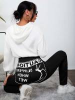  Slogan Long Women Leggings 920