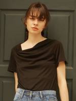 Asymmetrical Neck Black Asymmetrical Regular Women Clothing 163