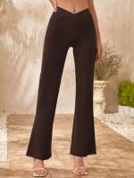  Regular Fit Plain Casual Women Bottoms 538