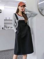 Black Short Pocket Straps Women Clothing 833