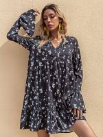 Short Long Sleeve Boho Women Clothing 665