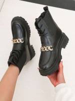 Plain Chain  Women Fashion Boots 8262