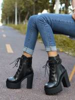  Black  Women Fashion Boots 945