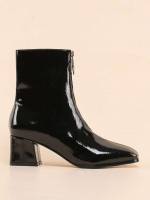 Plain Black Women Fashion Boots 1720