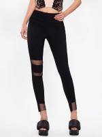 Black  Plain Women Clothing 8299