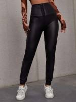 Black Plain Women Clothing 7540