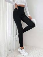 Cropped Plain  Women Clothing 5221